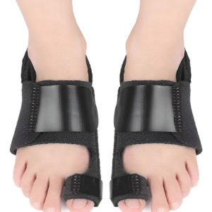 Corrector De Juanete Para Pie Velcro Alivia El Dolor  Negro