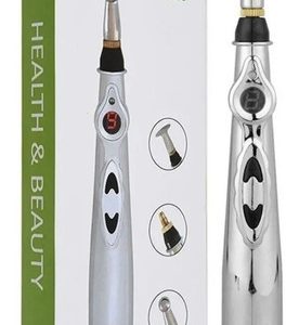 Lápiz Acupuntura Electrónico Masaje 3 Cabezales + 2 Geles