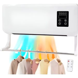 Mini Ventilador Frio Calor De Pared Generic 1 Blanco Blanco 2.54 Cm Plástico