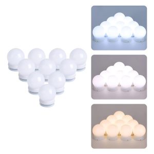 Luces Led Para Espejo De Tocador, Estilo Hollywood, Luz De M