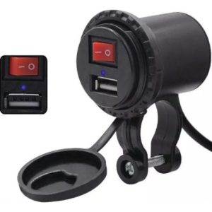 Cargador Impermeable Puerto Usb Para Motos Conector Portátil