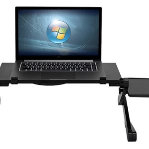 Mesa Y Base Refrigerante Para Laptop Portatil Ajustable 360 Negro