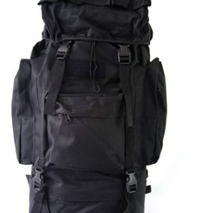 Mochila Tactica Morral Maleta Camping 60 Litros Senderismo Negro