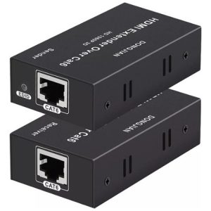 Extensor Hdmi Hasta 60 Metros Por Lan Cat 6 Conector