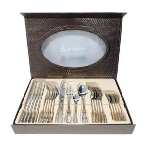 Juego De Cubiertos En Acero Inoxidable X 24 Swisshome