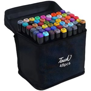 Kit De Marcadores Doble Punta Set X 48u Rotuladores Alcohol