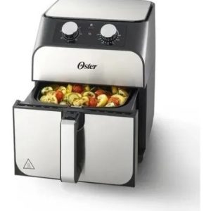 Freidora De Aire Oster De 5.5 Litros Air Fryer Negro/plateado