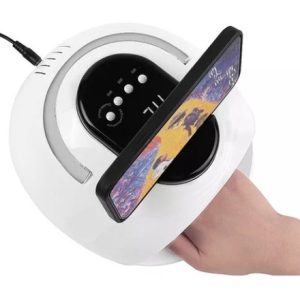 Lampara De Uñas Led Uv 168w Secado Rapido Soporte Celular Blanco