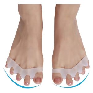 Par De Correctores Ortopédicos De Silicona Para Dedos De Los Pies, Color Blanco, Talla Única