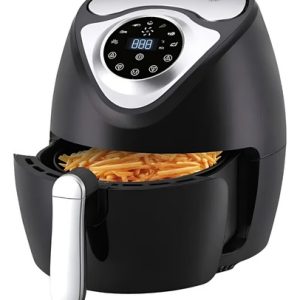 Freidora Sin Aceite Air Fryer Digital Swisshome 12 Litros Negro