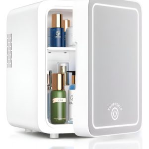 Nevera Para El Cuidado De La Piel Con Espejo Led Nv-4l Aleatorio
