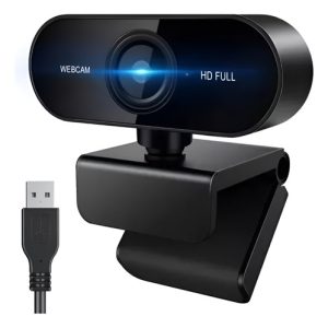 Camara Web Alta Definición 1080p Full Hd Video Con Micrófono Negro