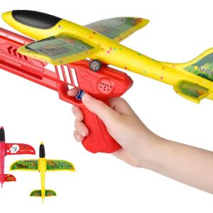 Juguete Pistola Lanzadora Aviones Catalpulta De Avión 966-20 Amarillo