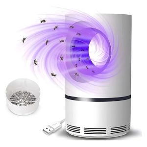 Lampara Repelente De Mosquitos Mata Zancudos Rápido Color Blanco