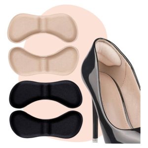 Almohadillas De Talón Adhesivas Para Zapatos Cómodo Suave F Color Beige