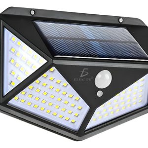 Luz Led Exteriores Recargable Energia Solar Sensor Color Negro 5v