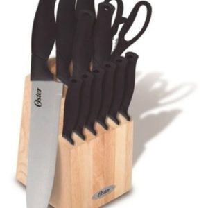 Juego De Cuchillos Oster 14 Piezas Base Fija Acero Inox