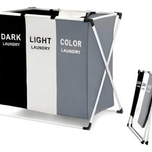 Organizador De Ropa Sucia: Cesta Por Colores Liso Lisa