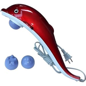 Masajeador Eléctrico Corporal Tipo Delfín Espalda Masaje Spa Naranja