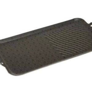 Plancha Antiadherente Para Asar Dobleproposito Imusa 50x27cm Negro