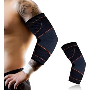 Coderas De Comprensión Con Soporte De Codo Negro