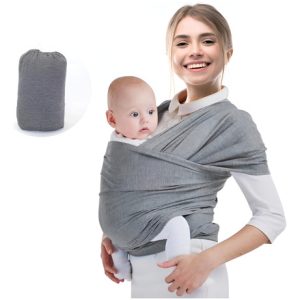Canguro Porta Bebes Cargador Bebe Ergonomico Gris Liso Unica