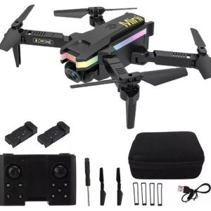 Drone Aéreo 4k Hd Doble Batería Video Fotografía Xt8 Luz Led