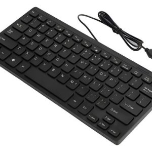 Mini Teclado Cable Usb Teclado Ultradelgado Portátil Negro Gris