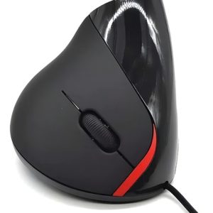 Mouse Vertical Ergonomico Alambrico Usb Negro