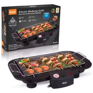 Parrilla Eléctrica Barbacoa Sin Humo Saludable Y Compacta Negro