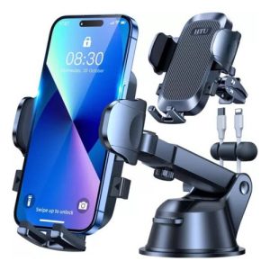 Soporte Para Celular Con Chupa Automovil - H005 Panoramico Negro