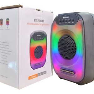 Parlante Portatil Inalambrico Recargable Usb Radio Ms-2616 Negro