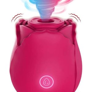 Vibrador Rosa Succionador Clitoris Pezones Recargable Gris