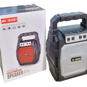 Parlante Portatil Inalambrico Recargable Usb Radio Ms-1655 Negro