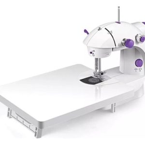 Mini Maquina De Coser Con Base Portatil Con Soporte Blanco