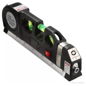 Nivel Laser 3 Burbujas Cinta Métrica Regla Cruz Horiz Vertic
