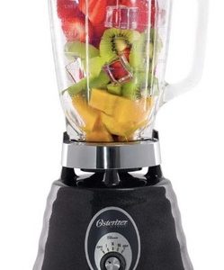 Licuadora Oster® Negra Clásica Vaso De Vidrio 3 Velocidades Negro