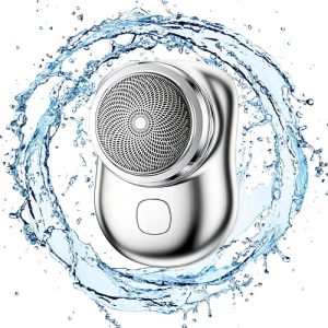 Miniafeitadora Afeitadora Eléctrica Lavable Portátil Color Plateado