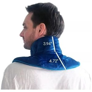 Almohadilla Térmica Cuello Hombro Aromaterapia Frio Caliente Azul