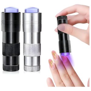 Mini Lámpara Uv Portátil Con Goma Para Manicure Y Decoración Aleatorio