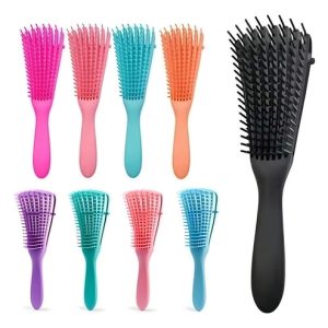 Cepillo Para Cabello Rizo Peine Pulpo Todo Cabello Desenreda