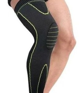 Rodillera Larga De Comprensión Tejido Elástico X 2 Unidades Verde