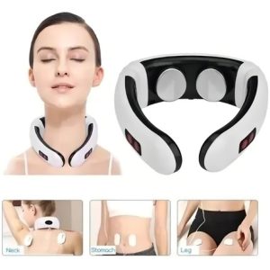 Masajeador Cuello Pila Gimnasia Pasiva Corporal+ Electrodos Color Colores