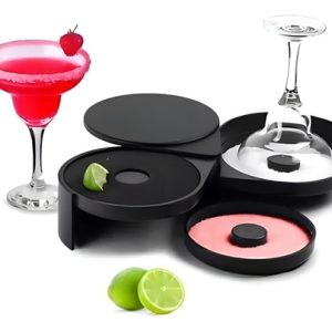 Labiador Bordeador Escarchador De Copas Vasos 3 Puestos Bar