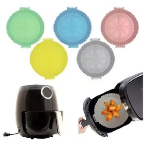 Silicona Freidora Aire Platos Para Horno 2 Unidades Grandes Color Variado