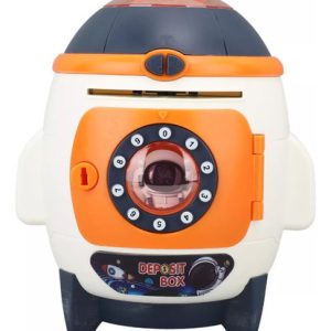 Alcancia Digital De Cohete Maquina Guarda Dinero Cohete