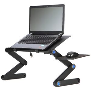 Base Para Portatil Soporte Ergonomico Ajustable Mesa Laptop Negro