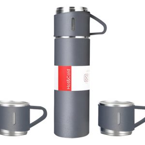 Kit Termo De 500 Ml Y 3 Vasos Para Exprimir - Bz-01