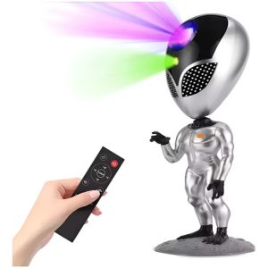 Lampara Aliens Star Proyector De Galaxia Nebulosa Imita Voz Plateado Agua