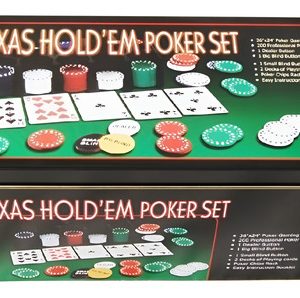 Set De Poker Texas Holdem 200 Fichas Set Caja